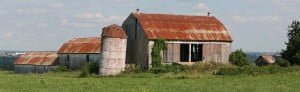 rusting roof